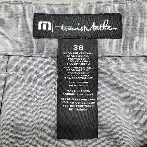 Travis Mathew Shorts Mens 38 Gray Golf Outdoors Lightweight Quick Dry Chino - Picture 8 of 11